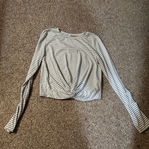 Knotted front crop top